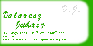 doloresz juhasz business card